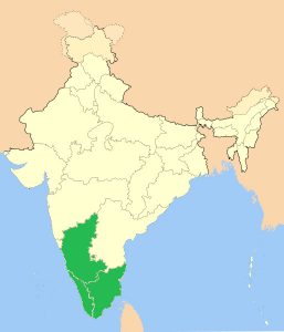 Kaffeergionen in Inden an der Südwest-Küste (Karte Wikipedia)